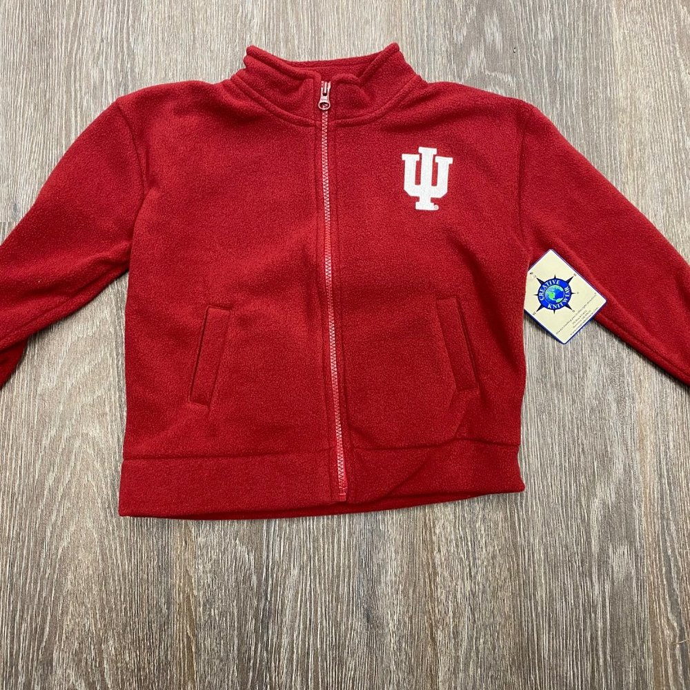 Indiana Hoosiers Kids Zip Fleece